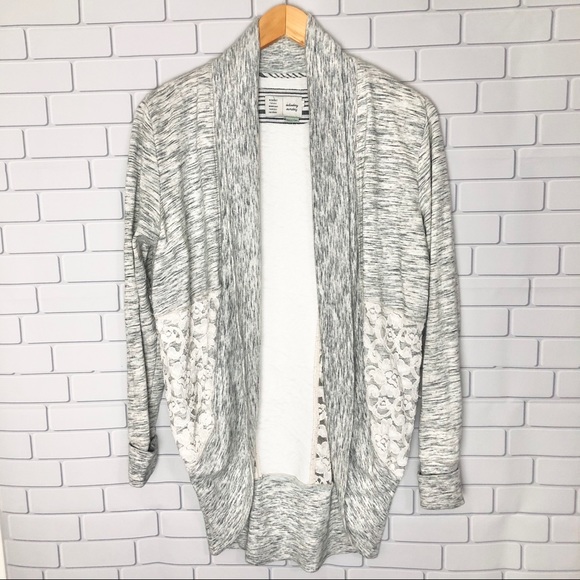 Anthro Sat Sun Open Marled Drape Cardigan Small - Picture 1 of 5